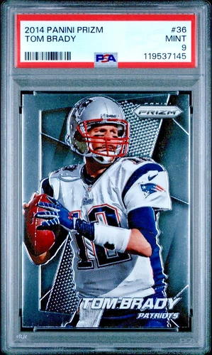 2014 Panini Prizm Tom Brady #36 PSA 9 MINT Patriots GOAT 🔥