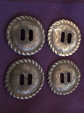 4 Vtg SOLIDNE srebro szterlingowe Przegrzebana uzda Szczelinowe koncho - Bohlin?