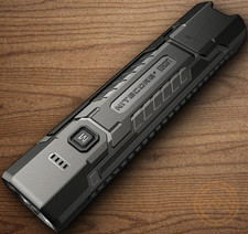 Nitecore EDC07 Flashlight Black Rechargeable Strobe SOS Resists Water/Impact