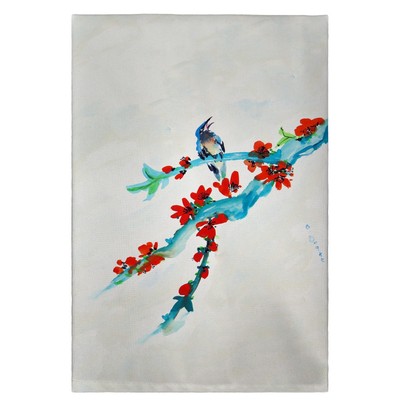Betsy Drake Red Buds and Birds Guest Towel