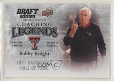 2009-10 Upper Deck Draft Edition Coaching Legends Bob Knight #CL-BK 7v7