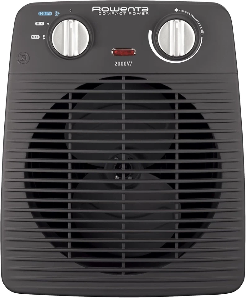 Rowenta SO2210F0 Chauffage soufflant compact 2000W noir - Photo 1/4