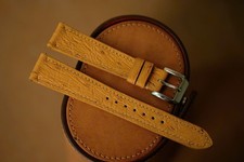 Thin Handmade brown Ostrich watch strap watch band size 18/14 or any size 