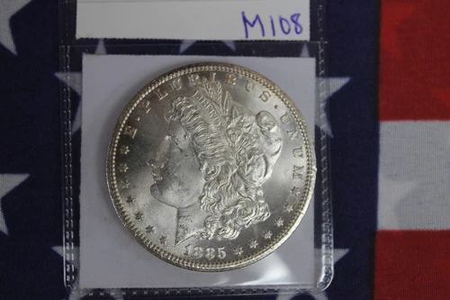 1885-CC Morgan Silver Dollar - Brilliant Uncirculated Condition (M108)
