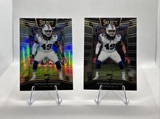 2018 Panini Select Concourse Silver Prizm + Base Tremaine Edmunds #26 RC Bears