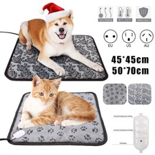 Electric Pet Heating Pad Warmer Bed Heated Mat Dog Cat Blanket Waterproof