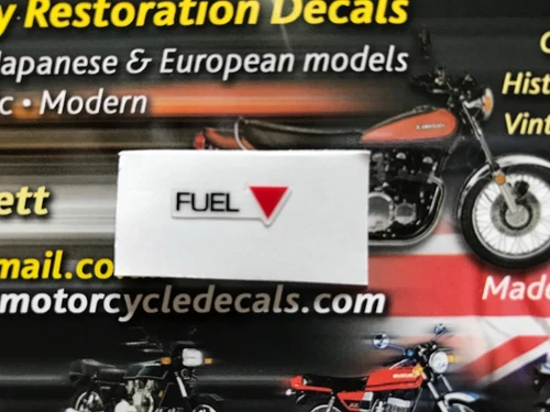 HONDA XRV750 AFRICA TWIN FUEL TAP FUEL COCK CAUTION WARNING LABEL DECAL 93-2000