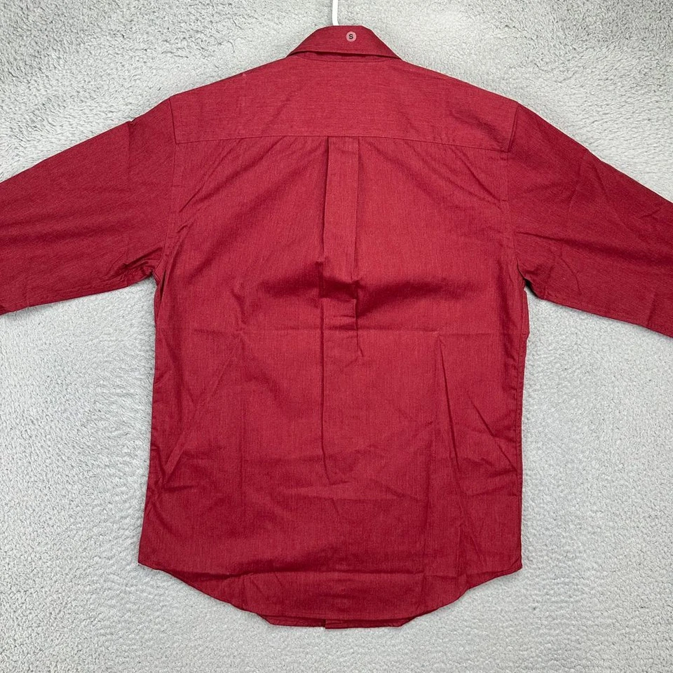 Dockers Shirt Mens Small 14-14.5 Red Dress Button Down Long Sleeve Pocket NEW - Image 3 of 4