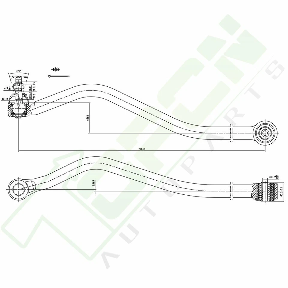 For 1991-2001 Jeep Cherokee 11Pcs Front Tie Rods Sway Bars Ball Joints Drag Link Foto 4 de 4