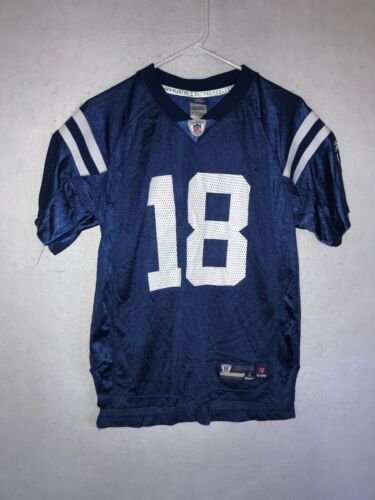 REEBOK Colts PEYTON MANNING nfl Jersey YOUTH KIDS BOYS (L-lrg-Large) Blue