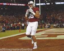 AUSTIN HOOPER STANFORD CARDINAL SIGNED 8X10 PHOTO W/COA NFL DRAFT 2016 C