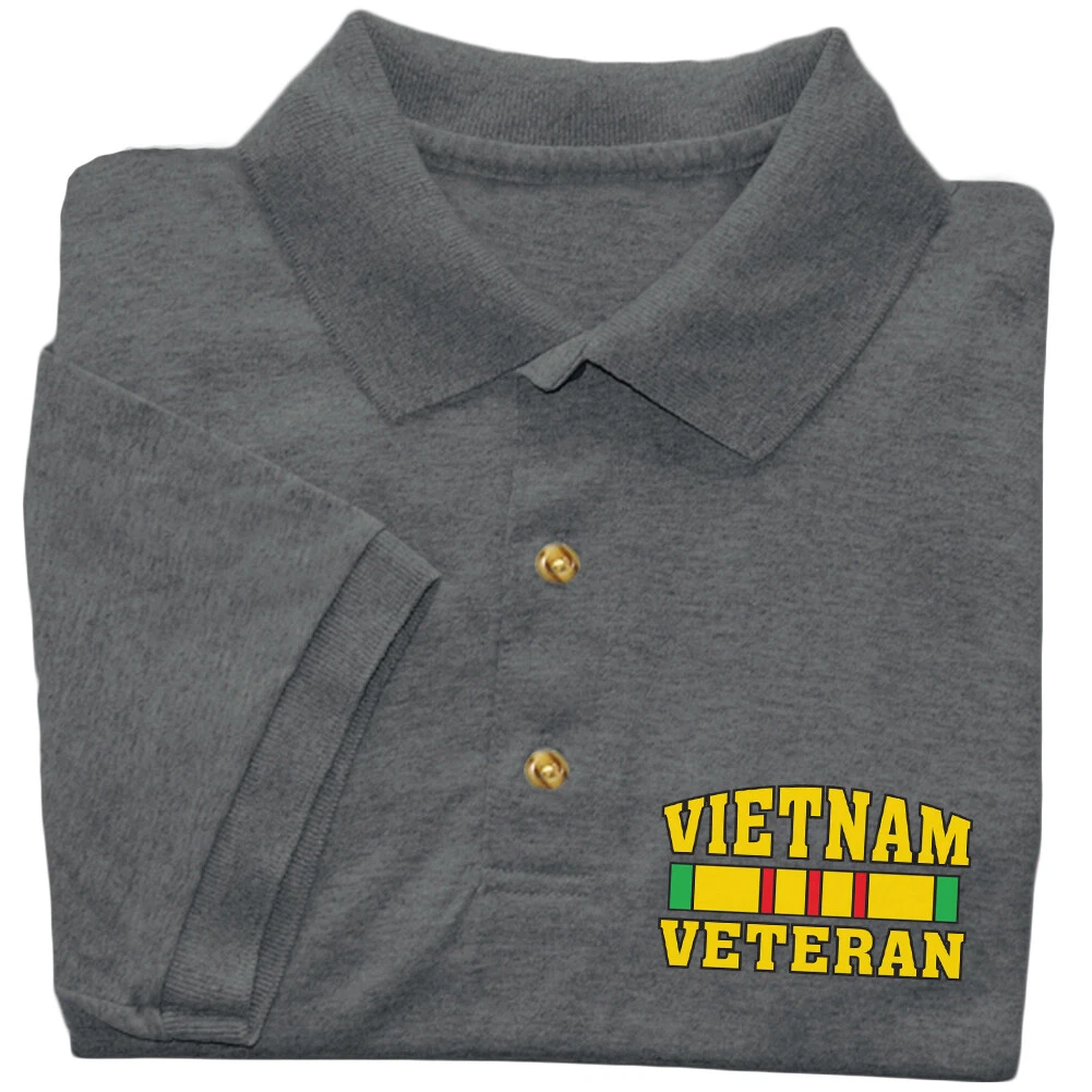 Vietnam Veteran Polo Golf Shirt Collared American War Vet Tee Shirt Gifts
