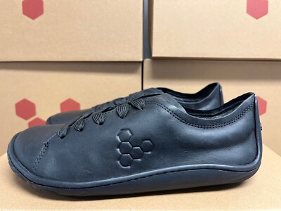 Womens Vivobarefoot Addis Black Leather Minimalist Barefoot