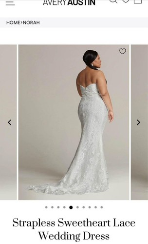 NWT Avery Austin Norah Wedding Dress Size 18 - Picture 2 of 4