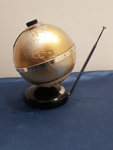 Radio AM ALL TRANSISTOR Mappamondo Globo Japan Anni 60 Funzionante Vintage - Foto 6 di 18