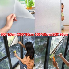 2M 5M Roll Frosted Window Film -Bubble Free- Self Adhesive Etched.Privacy Glass-