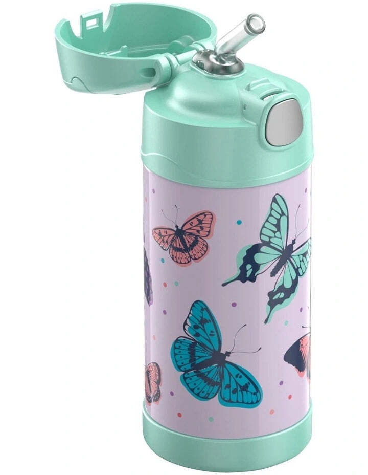 Thermos Funtainer Vacuum Insulated Drink Bottle 355ml Butterfly