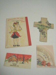 Vintage Cards, Set of four