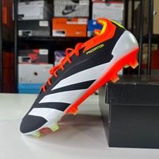 Adidas PREDATOR ELITE LOW FG IE1802 Soccer Cleat Red/Black/White Men's 10