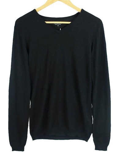 Eleven Paris Tricot Homme Basique Pull V Cavalier Noir Eptp013 Ebay