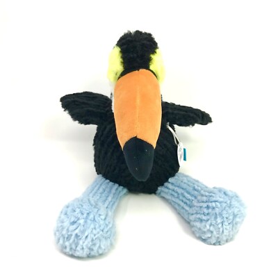 The Manhattan Toy Company Adorable RICO TOUCAN Bird Animal Plush Blue Orange NWT