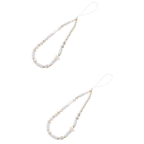 Soft Clay Mobile Phone Chain Beaded Wrist Strap Cute Star Lanyard - 第 25/53 張圖片