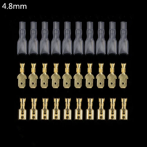 900-tlg Flachsteckhülsen Flachstecker Sortiment Set Kabelschuhe Quetschverbinder - Bild 11 von 32