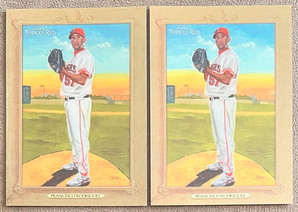 Francisco Rodriguez 2007 Topps Turkey Red Chrome #111 /1999 Angels Parallel Card - Image 3 of 4