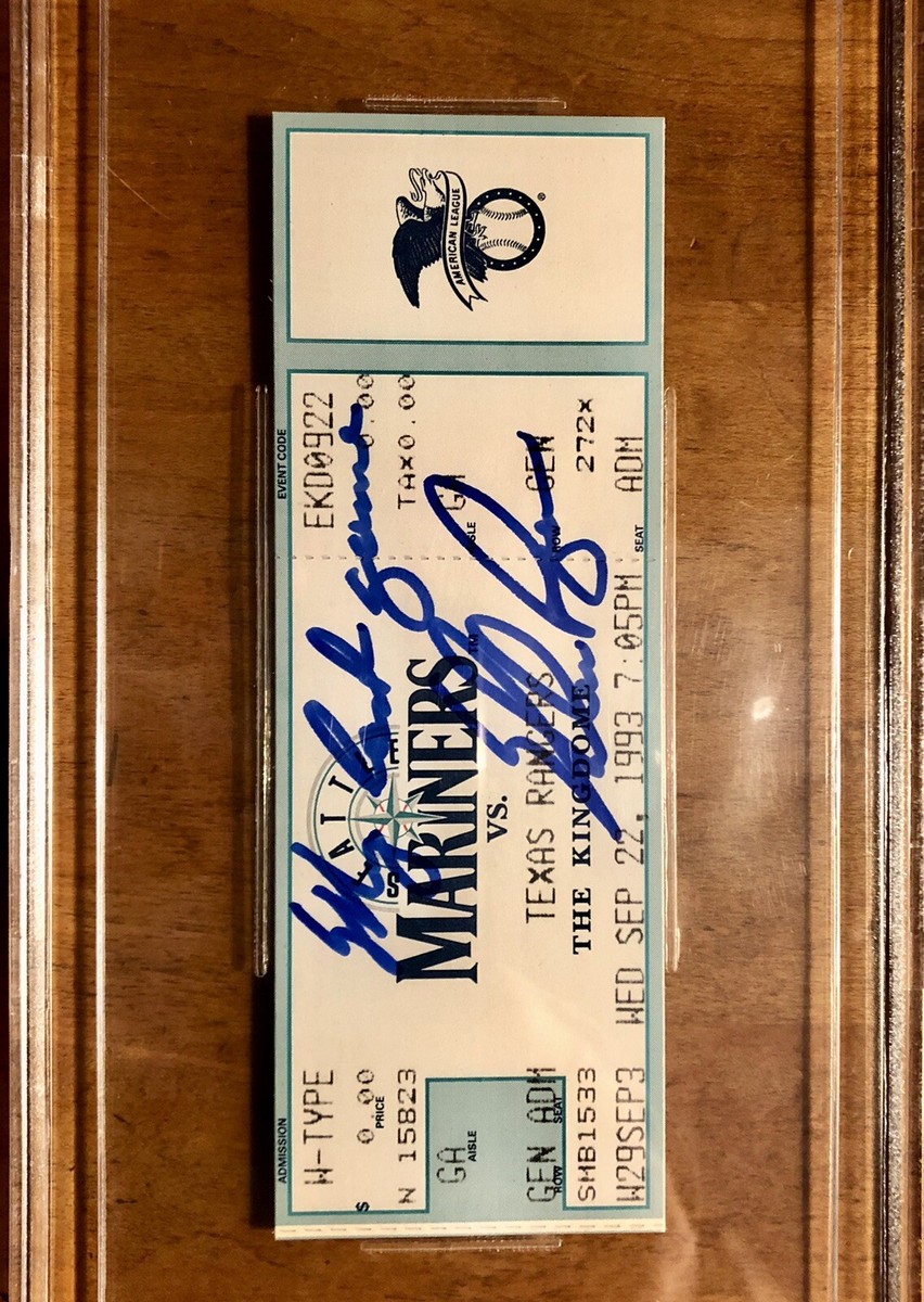 Nolan Ryan Signed Full Ticket Sept. 22 1993 “My Last Game” BGS/BAS
