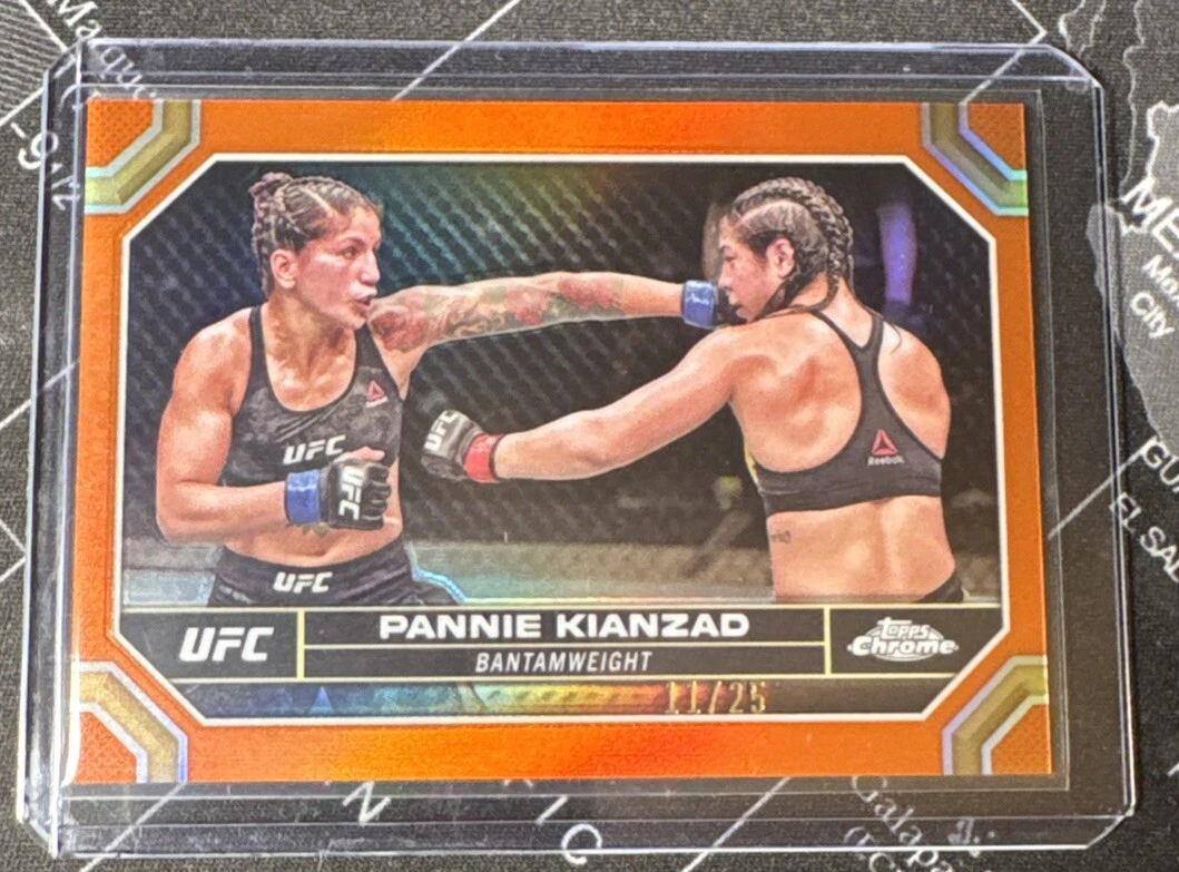 2024 UFC Topps Chrome Pannie Kianzad Orange Refractor /25