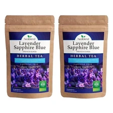 Organic Lavender Sapphire Blue Herbal Tea, Natural Rich Source of Antioxidants