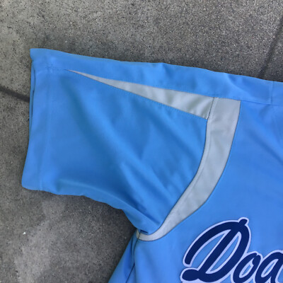 Los Angeles Dodgers Men Small Jersey True Fan Blue MLB Sportswear