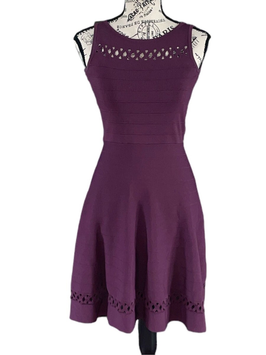 french connection skater dress FRENCH CONNECTION Tobey Crepe Knit Mini Skater Dress