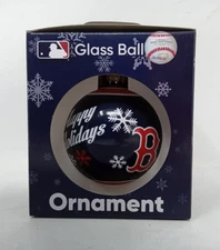 Boston Red Sox Christmas Ornament Glass Ball MLB Licensed SHIPS FREE
