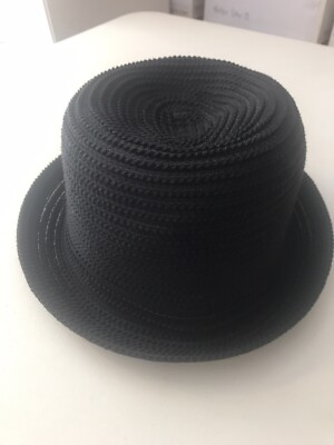 NWT CROFT & BARROW BOWLER HAT - WOMEN - RET $32 - ONE SIZE - BLACK -  (5BX28 04)