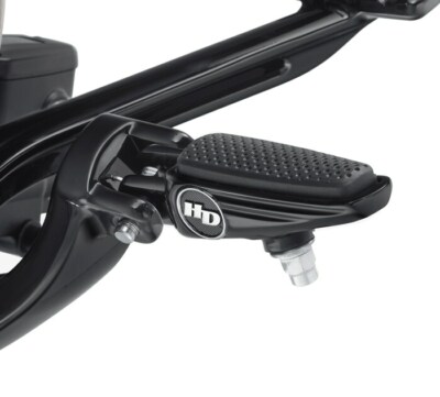 HARLEY NEW Genuine Defiance Rider Footpegs - Black Anodized  505010010