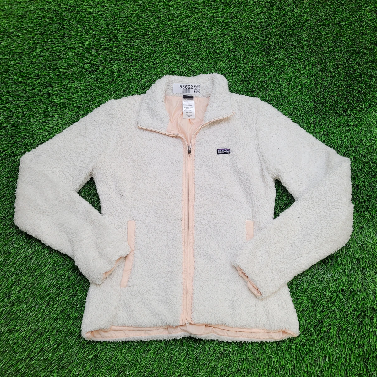 Patagonia white fuzzy jacket sale