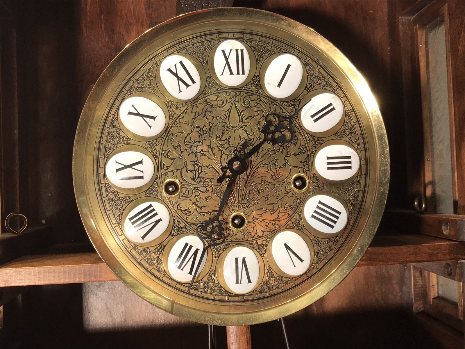 VINTAGE GAZO FAMILY LA JOLLA STRIKE TRIPLE CHIME WALL CLOCK,SOLID