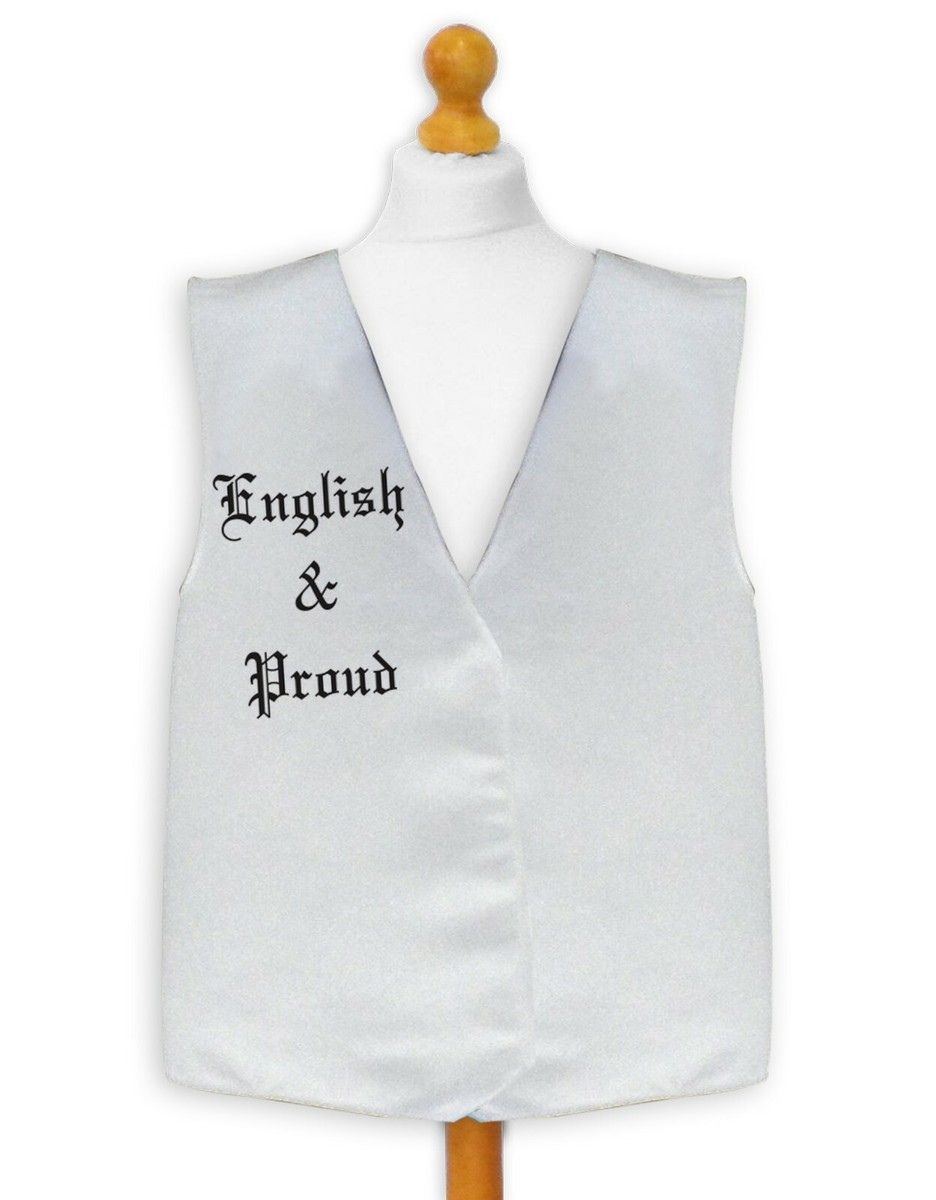 Gilet De Costume Fantaisie Avec Motif De La Croix De Saint-Georges D' Angleterre