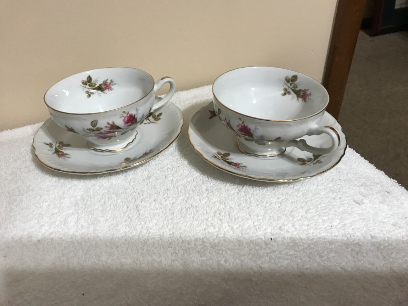 Royal Rose Fine China Japan 2 cups & saucers eBay