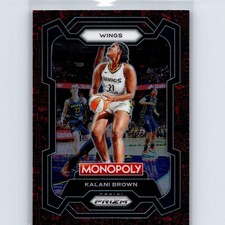 2024 Panini WNBA Monopoly Prizm Kalani BRown #47 Red Icons Dallas Wings