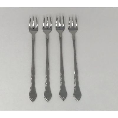 USA SELLER 4 SATINIQUE SEAFOOD / COCKTAIL FORKS ONEIDA NEW 18/8 S/S FREE SHIP