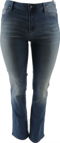 Mid Rise Straight Leg Jeans Regent Wash 