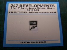 "0" Gauge 247 Developments Shed Plate 24B