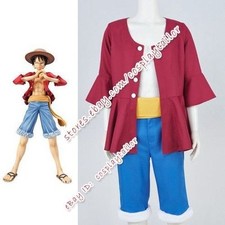 One Piece Two Years Later Monkey D Luffy Cosplay Costume Full Set Halloween