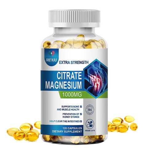 NEW Magnesium Citrate Capsules 1000mg Per Serving - Highest Potency 120 Capsules - Picture 6 of 12