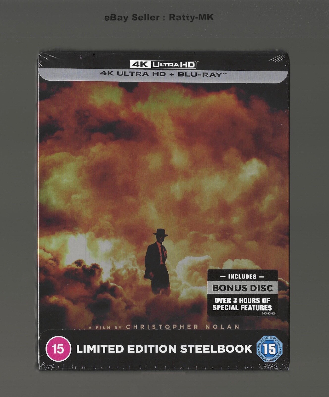 OPPENHEIMER - UK EXCLUSIVE 4K + BLU RAY STEELBOOK - NEW  (READ DESCRIPTION)