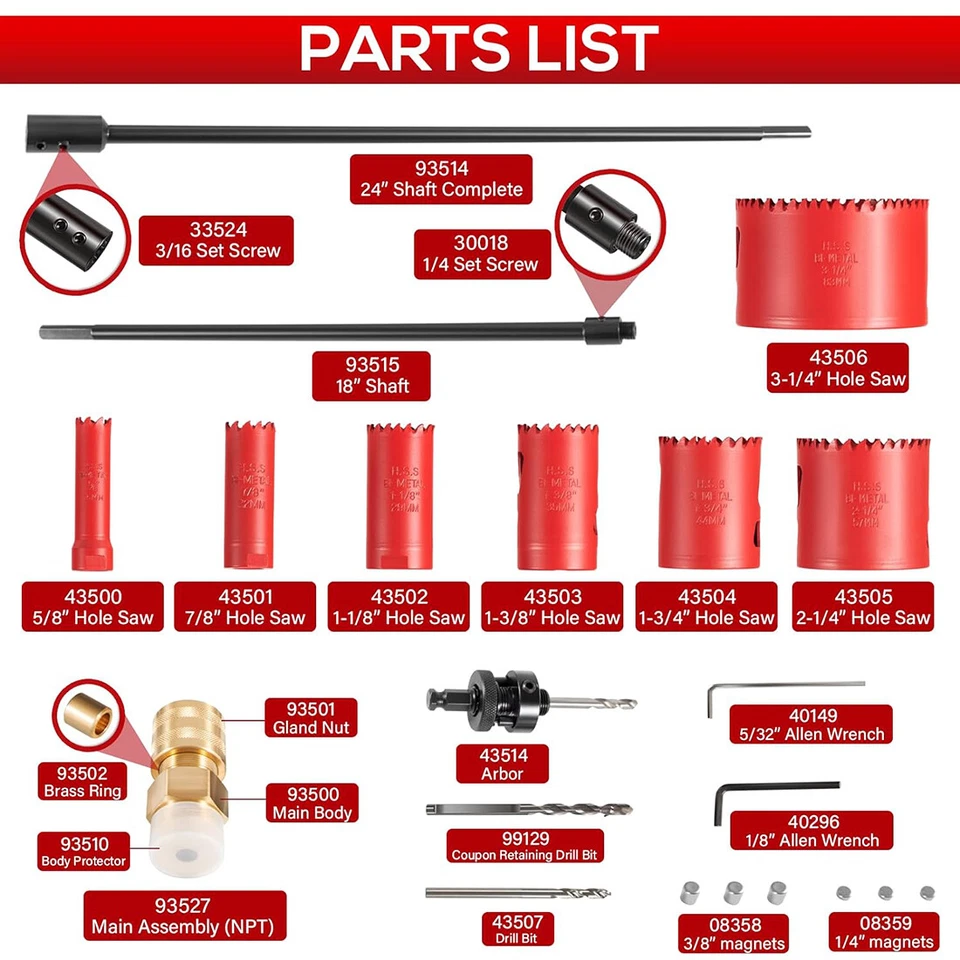 08350 DM3MECH Mechanical Hot Tapping Machine Complete Tool Kit for NPT - Image 3 of 4