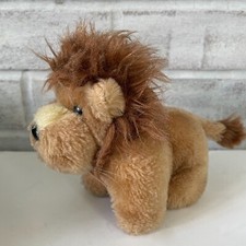 Dakin Plush Lion Small 5 Inch Brown Stuffed Animal Toy Vintage 1983 Korea