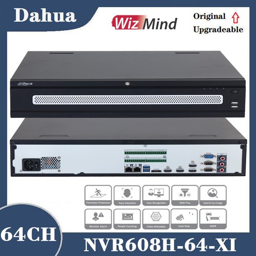 Dahua NVR608H 64 XI 64CH 32MP 4K 2U 8HDDs WizMind AI SMD Face dahua-nvr608h-64-xi-64ch-32mp-4k-2u-8hdds-wizmind-ai-smd-face